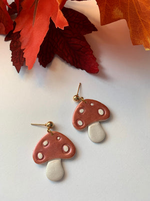 Open image in slideshow, Lil’ Shroom Earrings
